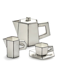 Tazze espresso con piattino — Carte Blanche (2 pezzi)