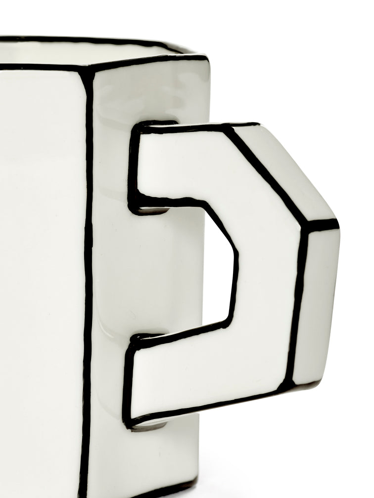 Tazze da tè con piattino — Carte Blanche (set di 2)