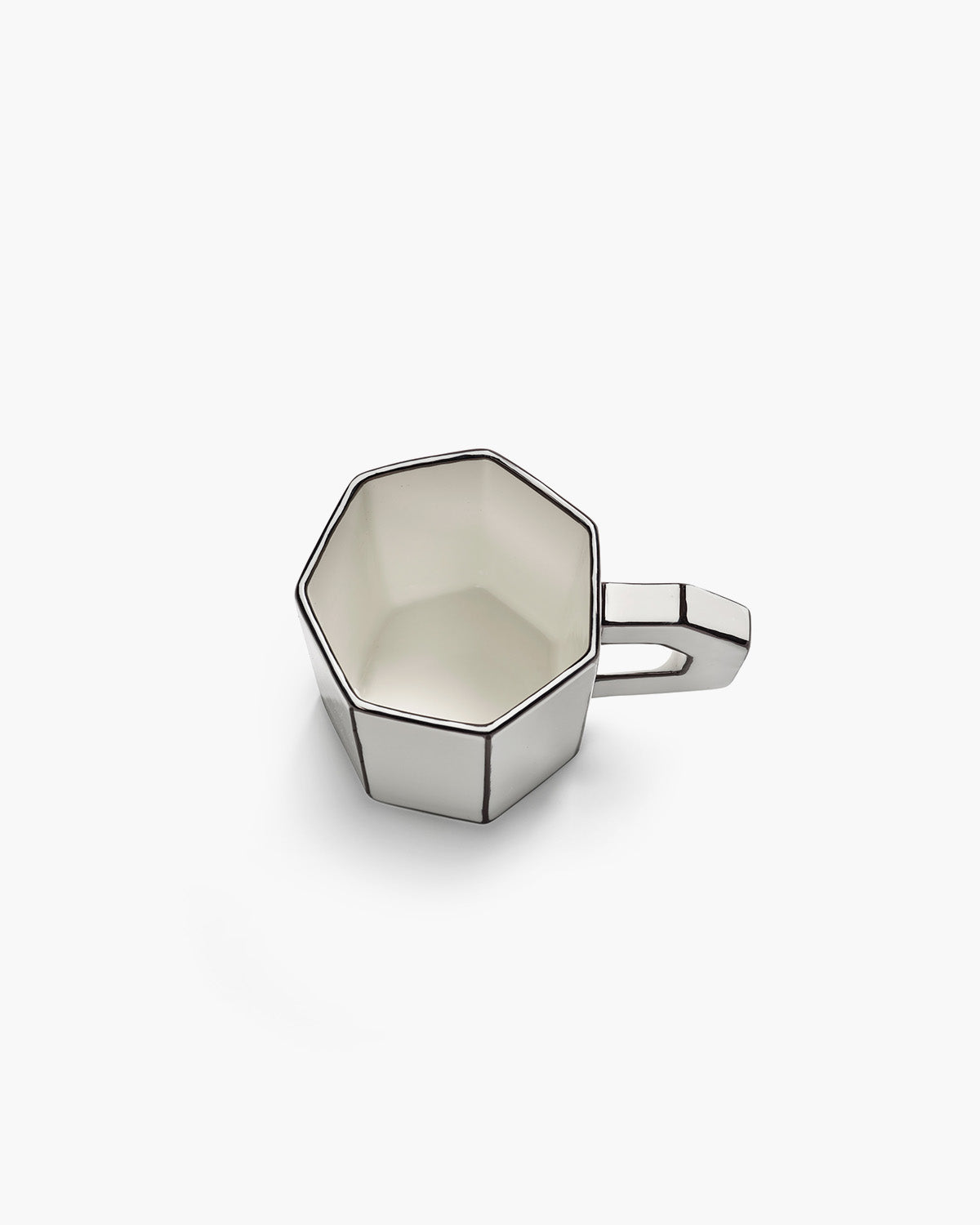 Tazze da tè con piattino — Carte Blanche (set di 2)